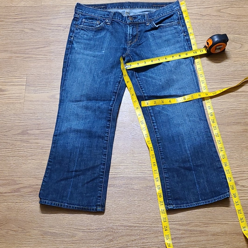 CITIZENS OF HUMANITY WOMEN 29x22 VINT KELLY #063 STRETCH LOW WAIST CROPPED JEANS